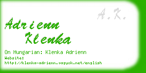 adrienn klenka business card